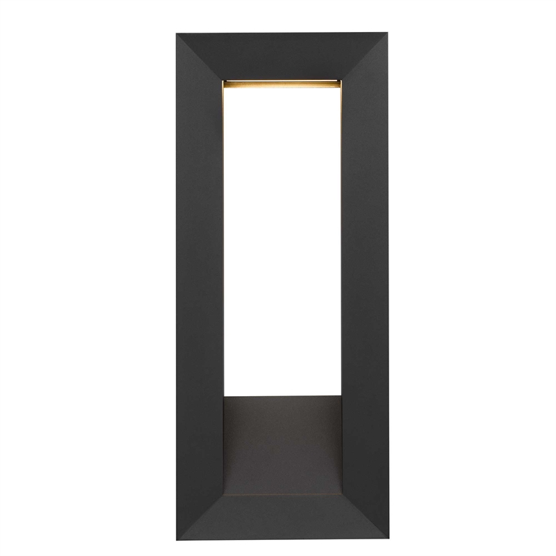 Alteck Paletto 22 inch Aluminum LED Outdoor Wall Light Black