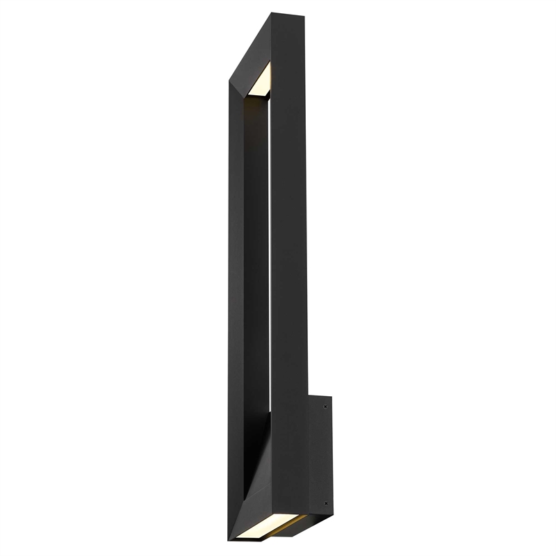 Alteck Paletto 28 inch Aluminum LED Outdoor Wall Light Black