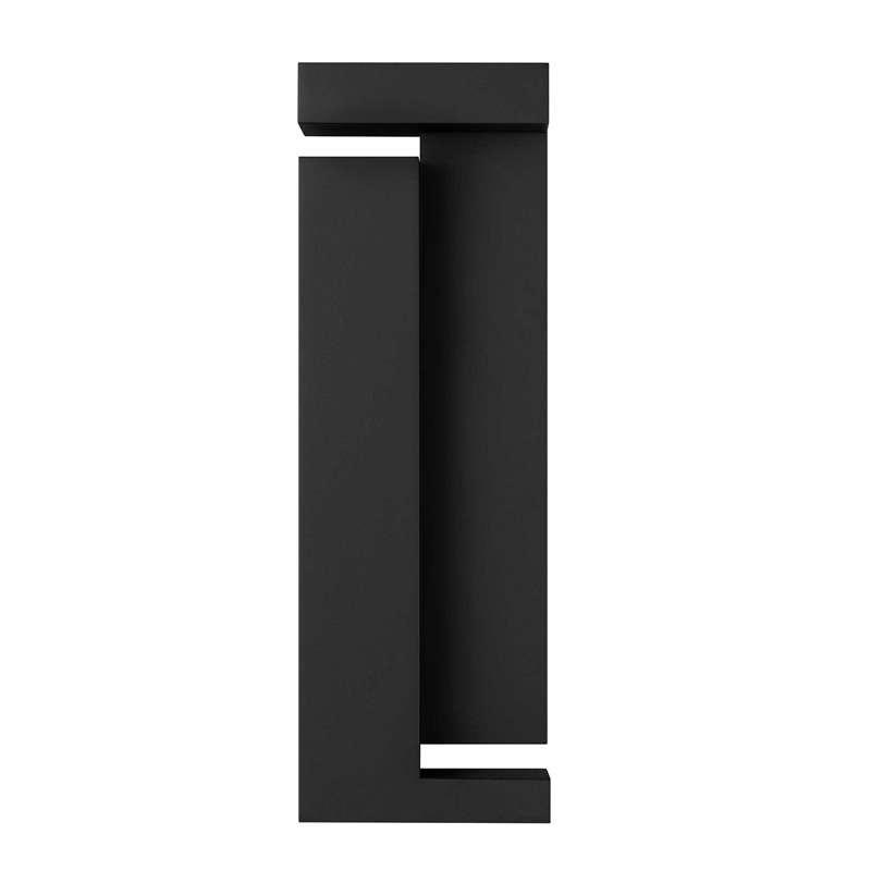 Alteck Dance 18 inch Stainless Steel LED Outdoor Wall Light Black