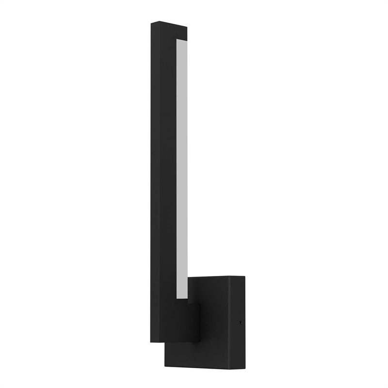 Alteck Lana 18 inch Aluminum LED Outdoor Wall Light Black