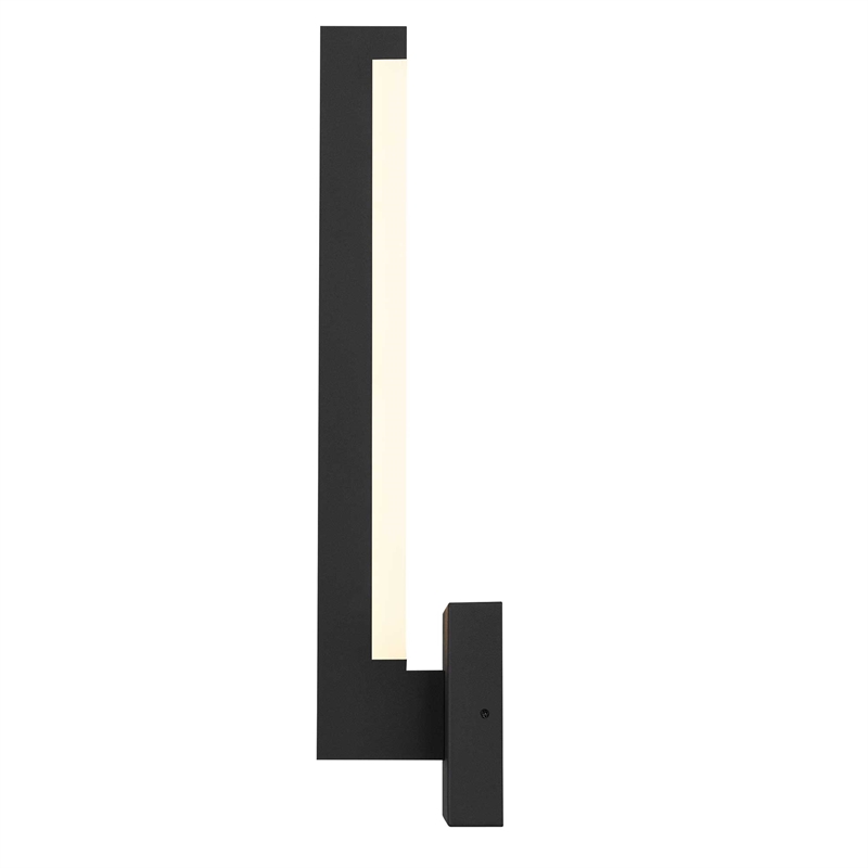 Alteck Lana 18 inch Aluminum LED Outdoor Wall Light Black