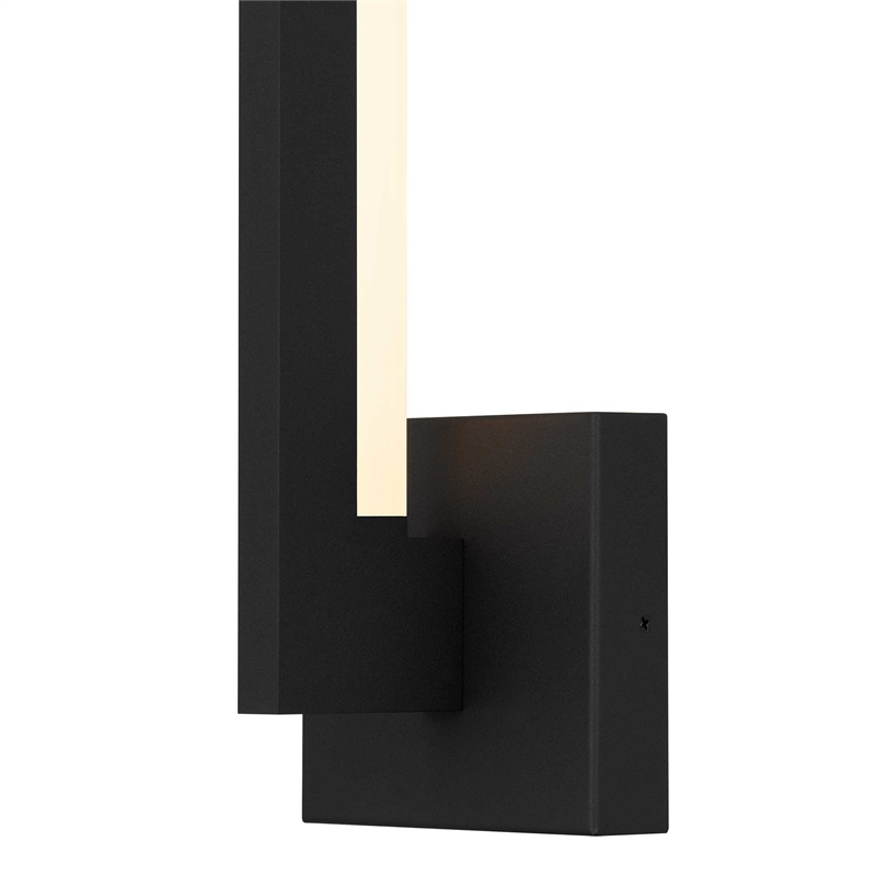 Alteck Lana 18 inch Aluminum LED Outdoor Wall Light Black
