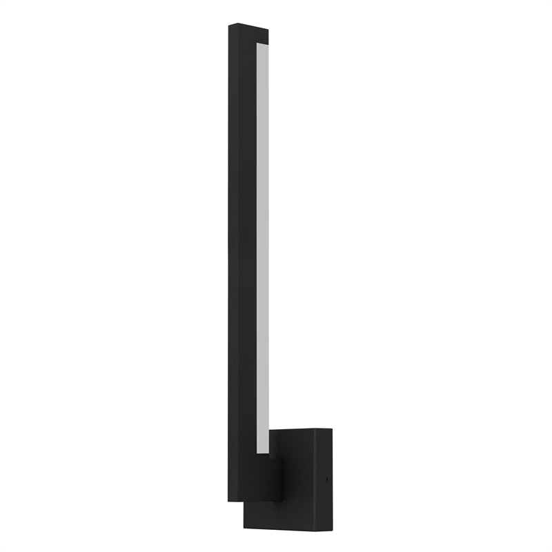 Alteck Lana 24 inch Aluminum LED Outdoor Wall Light Black