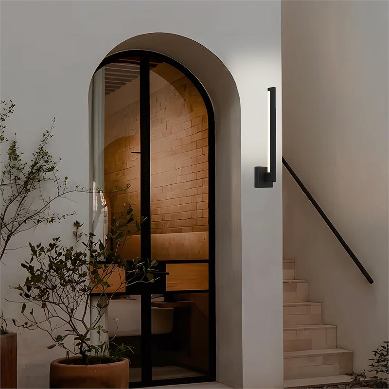 Alteck Lana 24 inch Aluminum LED Outdoor Wall Light Black