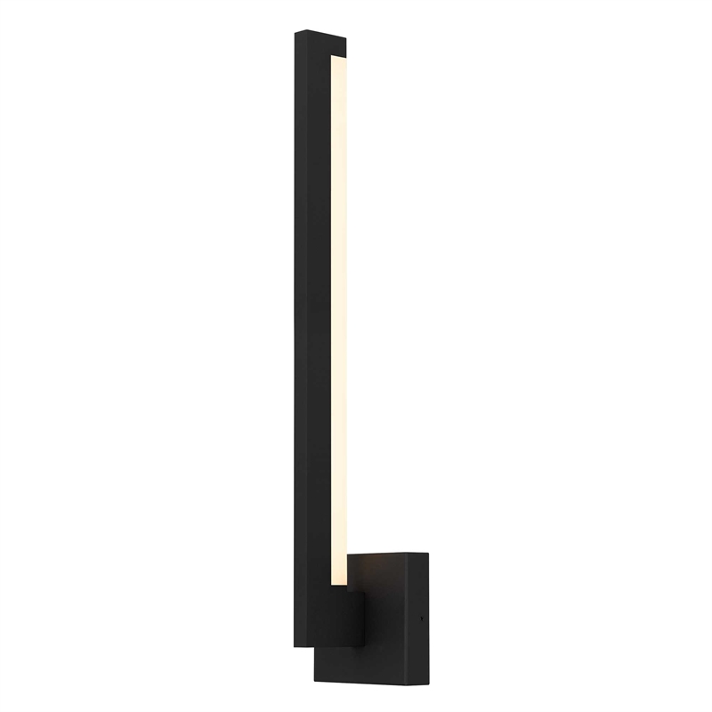 Alteck Lana 24 inch Aluminum LED Outdoor Wall Light Black