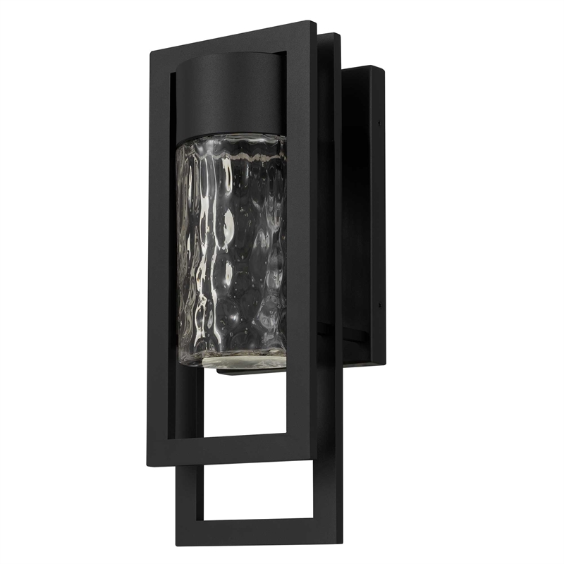 Alteck 2 Step 15 inch Aluminum LED Outdoor Wall Light Black