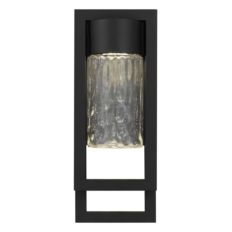 Alteck 2 Step 15 inch Aluminum LED Outdoor Wall Light Black