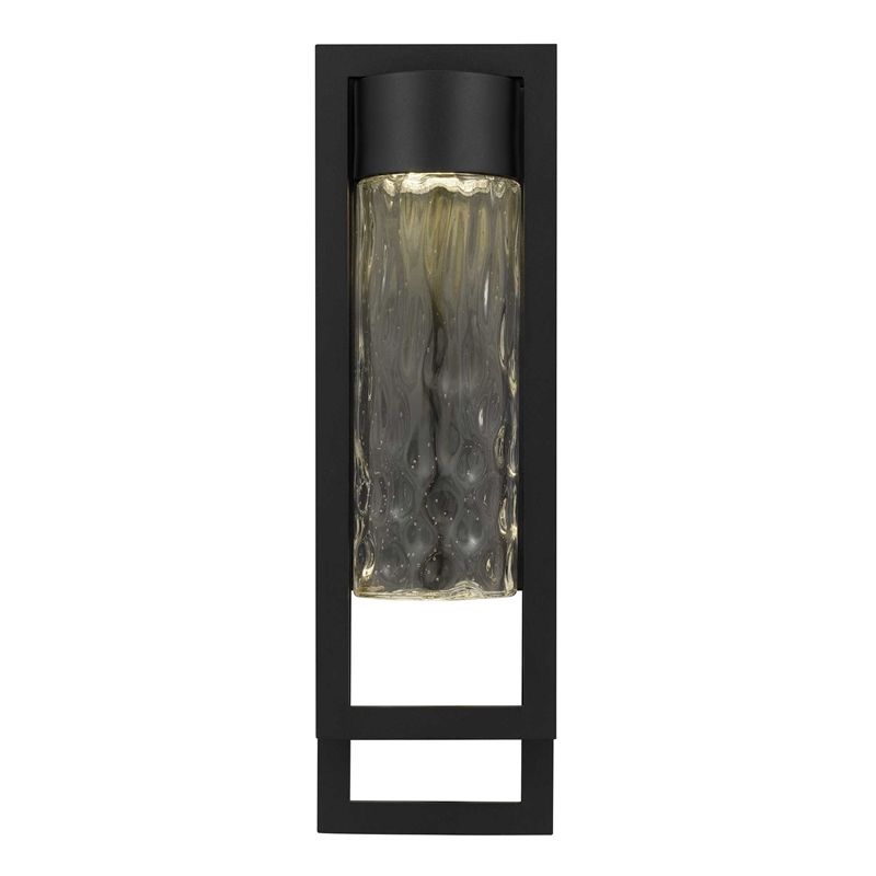 Alteck 2 Step 19 inch Aluminum LED Outdoor Wall Light Black