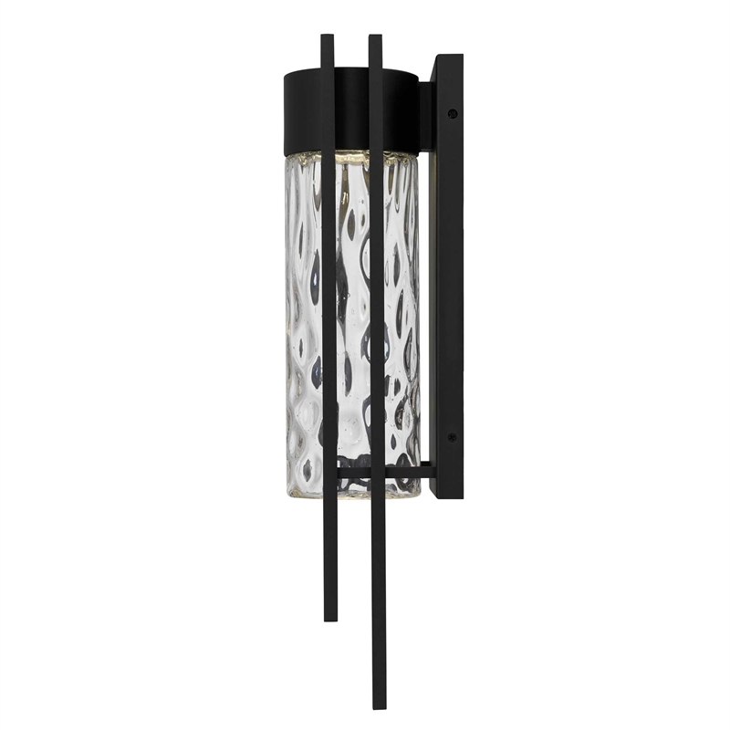 Alteck 2 Step 19 inch Aluminum LED Outdoor Wall Light Black