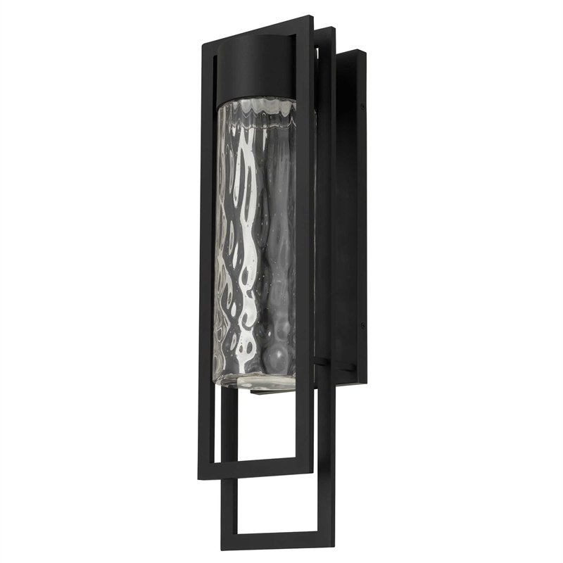 Alteck 2 Step 25 inch Aluminum LED Outdoor Wall Light Black