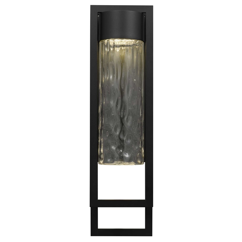 Alteck 2 Step 25 inch Aluminum LED Outdoor Wall Light Black