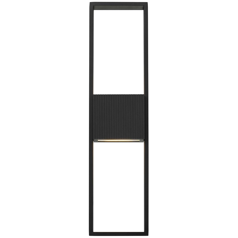 Alteck Miami 24 inch Aluminum LED Outdoor Wall Light Black