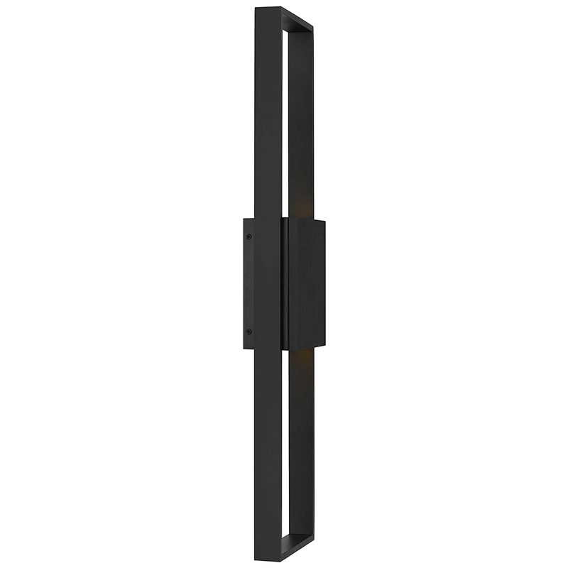 Alteck Miami 32 inch Aluminum LED Outdoor Wall Light Black