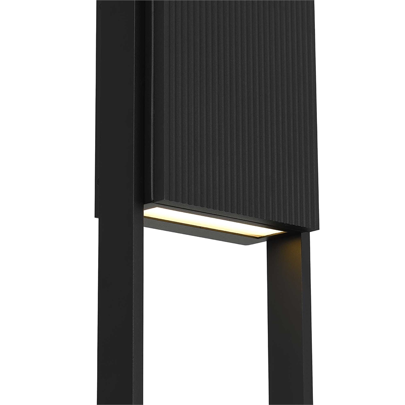 Alteck Miami 32 inch Aluminum LED Outdoor Wall Light Black