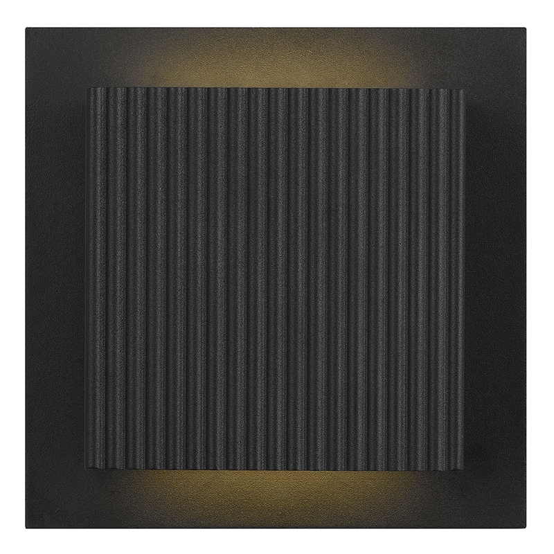 Alteck Miami 6.25 inch Aluminum LED Outdoor Wall Light Black