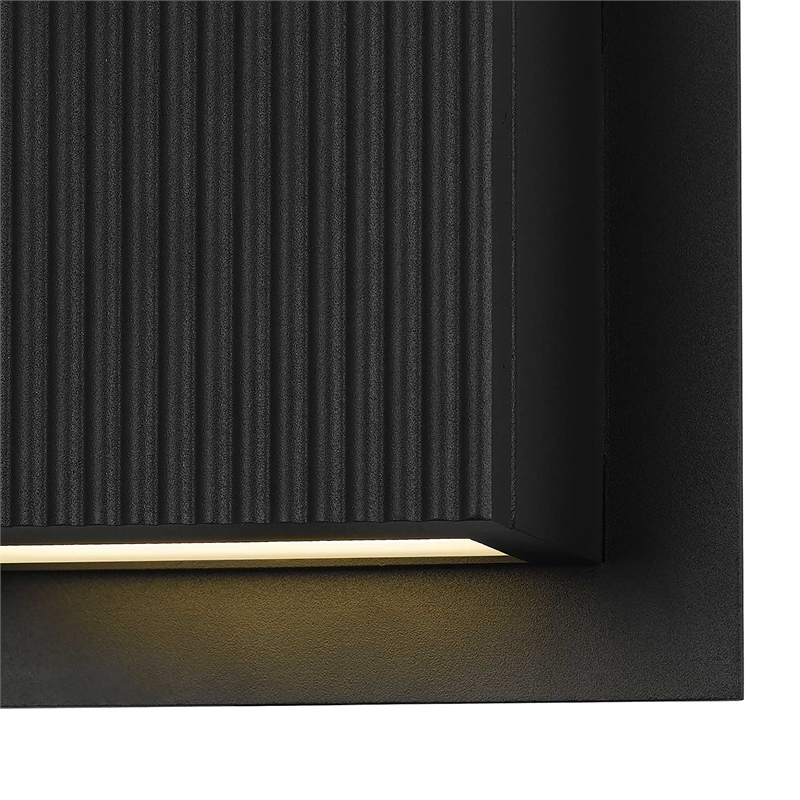 Alteck Miami 6.25 inch Aluminum LED Outdoor Wall Light Black