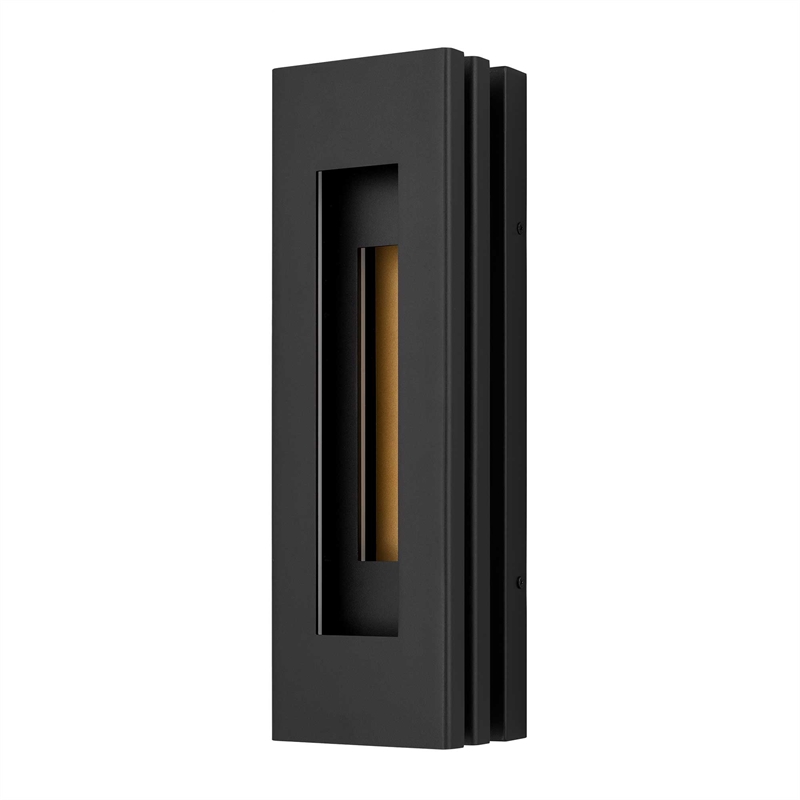 Alteck Layer 18 inch Aluminum LED Outdoor Wall Light Black & Brass