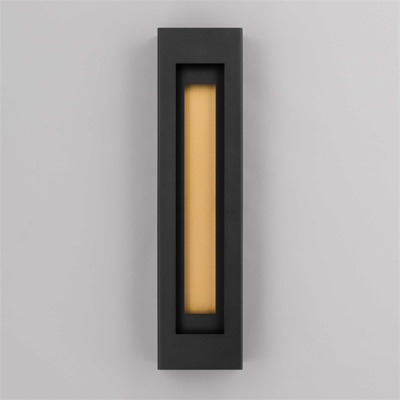 Alteck Layer 30 inch Aluminum LED Outdoor Wall Light Black & Brass