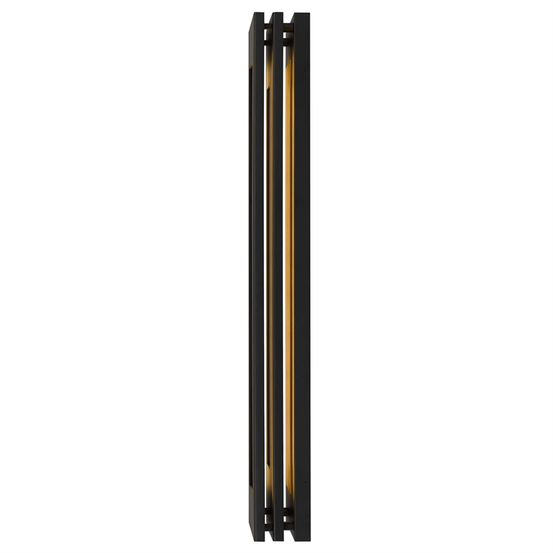 Alteck Layer 38 inch Aluminum LED Outdoor Wall Light Black & Brass