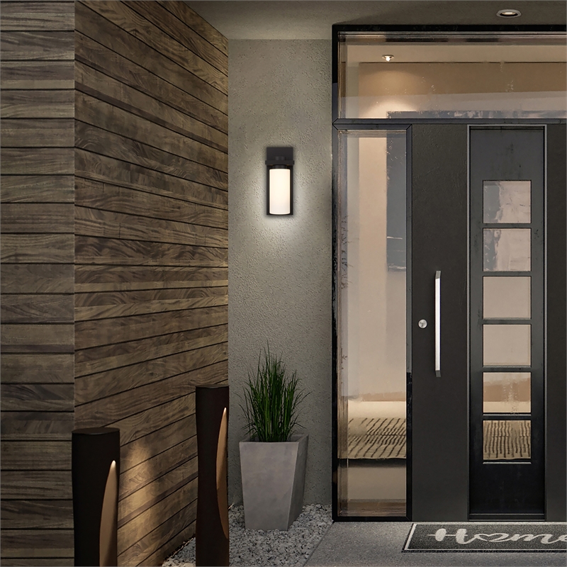 Alteck Kast 19 inch Aluminum LED Outdoor Wall Light Dark Bronze