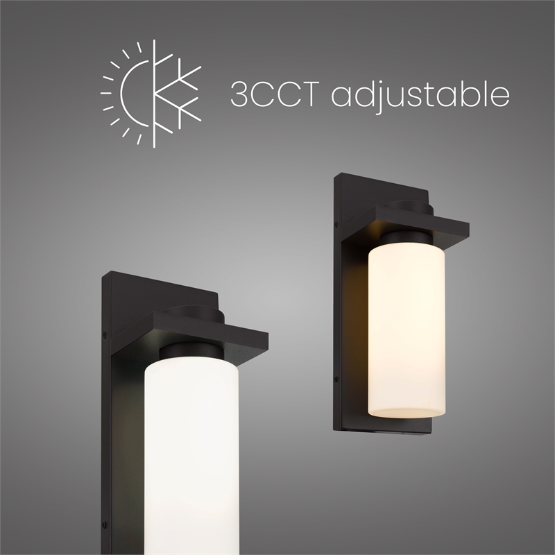 Alteck Kast 19 inch Aluminum LED Outdoor Wall Light Dark Bronze
