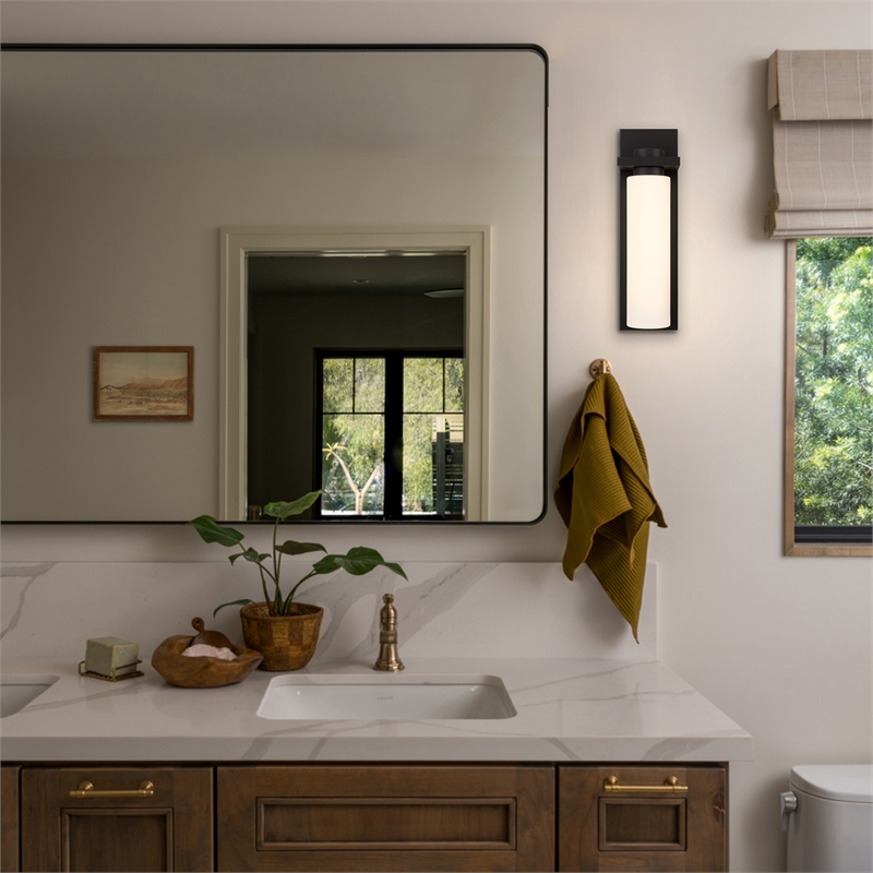 Alteck Kast 14 inch Aluminum LED Outdoor Wall Light Dark Bronze