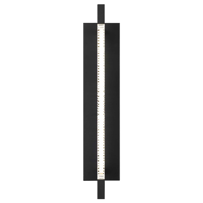 Alteck Solice 20 inch Aluminum LED Outdoor Wall Light Black