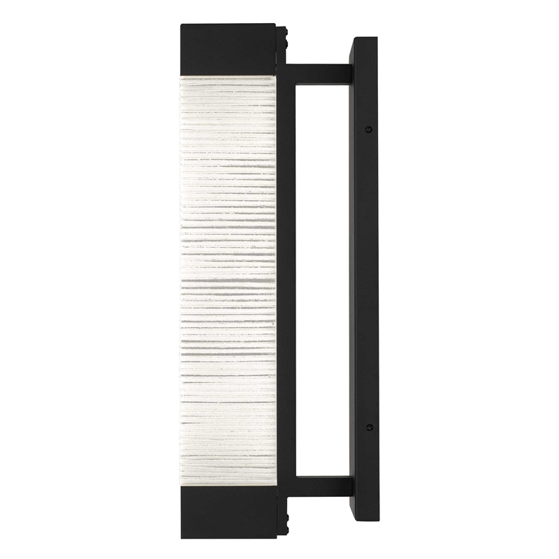 Alteck Solice 20 inch Aluminum LED Outdoor Wall Light Black