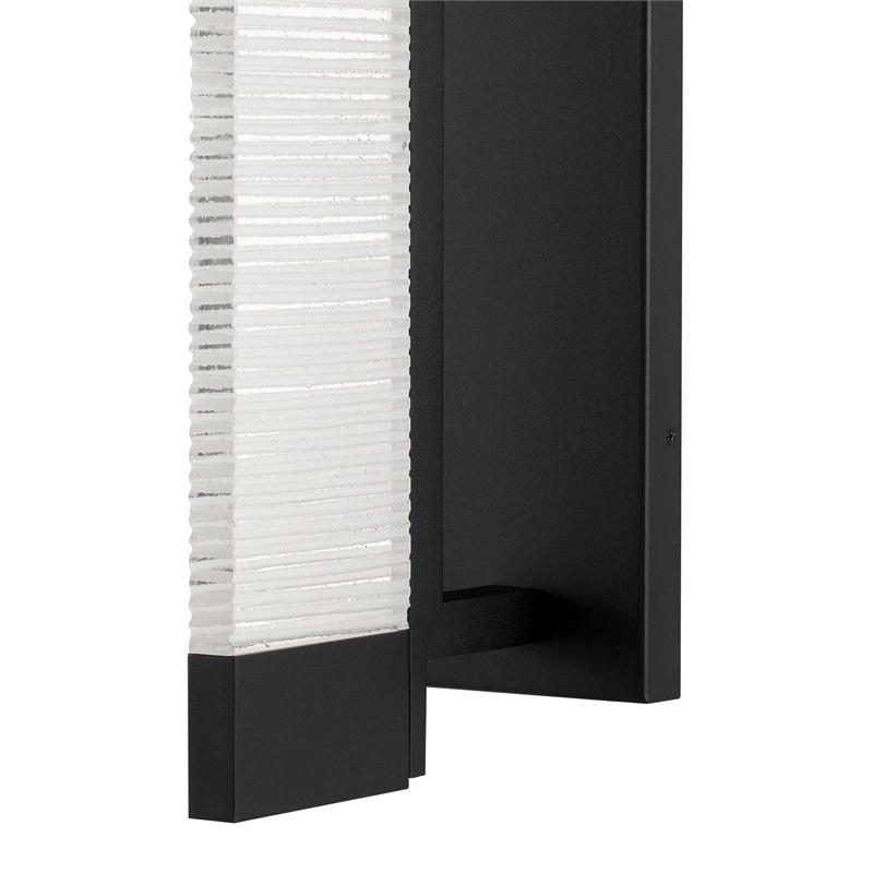 Alteck Solice 20 inch Aluminum LED Outdoor Wall Light Black