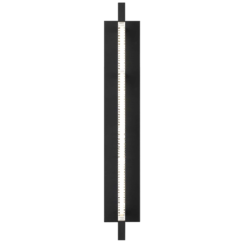 Alteck Solice 26 inch Aluminum LED Outdoor Wall Light Black