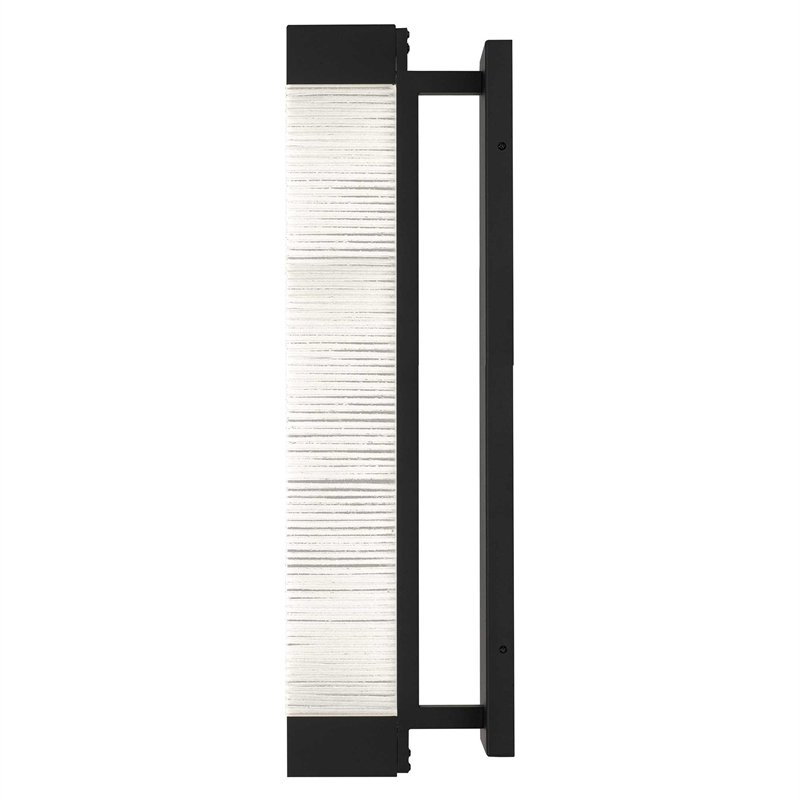 Alteck Solice 26 inch Aluminum LED Outdoor Wall Light Black