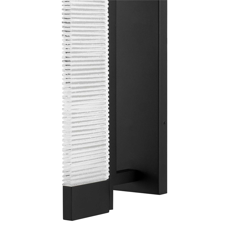Alteck Solice 26 inch Aluminum LED Outdoor Wall Light Black