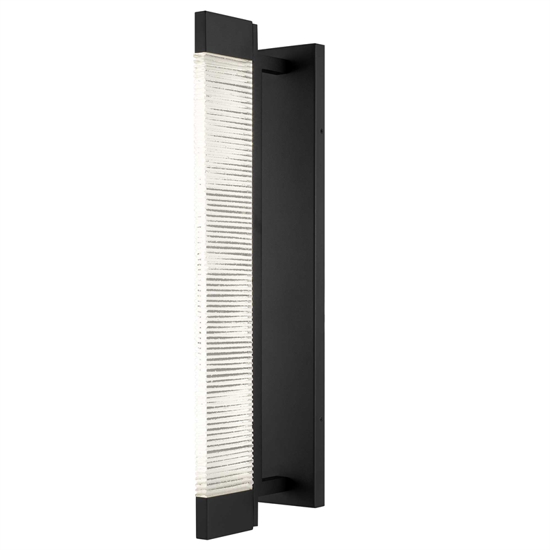 Alteck Solice 26 inch Aluminum LED Outdoor Wall Light Black