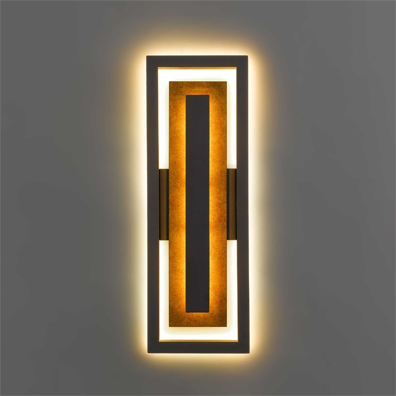 Alteck Panels 20 inch Aluminum LED Outdoor Wall Light in Bronze