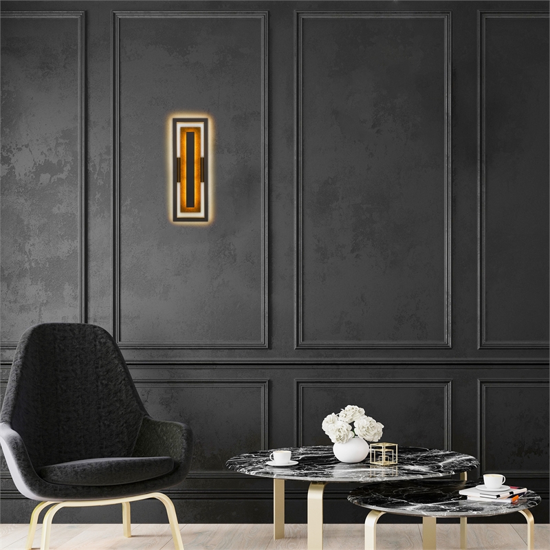 Alteck Panels 20 inch Aluminum LED Outdoor Wall Light in Bronze