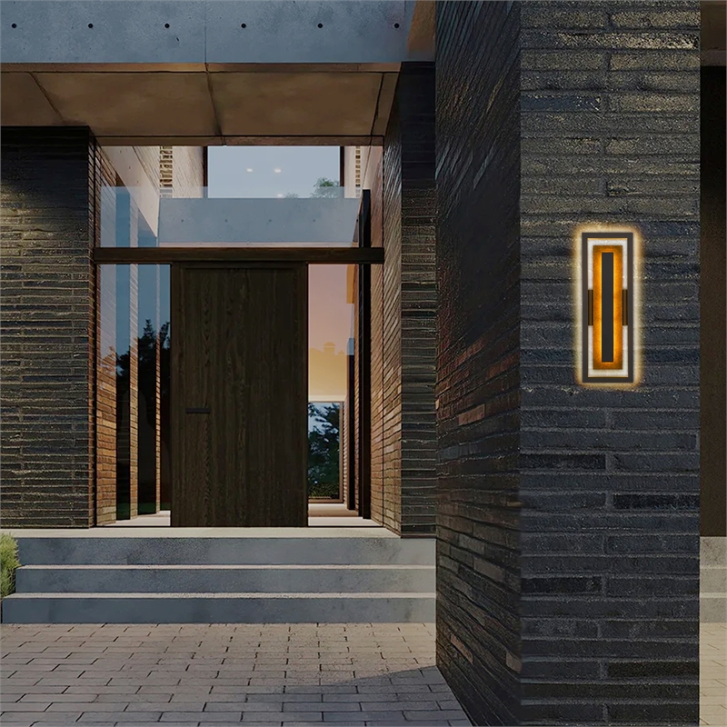 Alteck Panels 20 inch Aluminum LED Outdoor Wall Light in Bronze