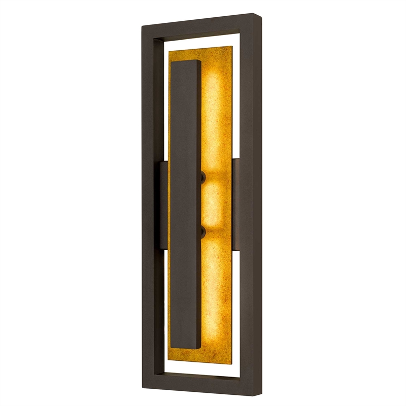 Alteck Panels 20 inch Aluminum LED Outdoor Wall Light in Bronze