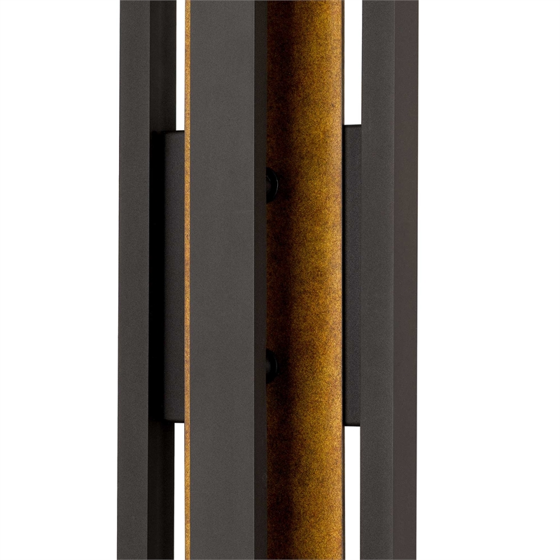 Alteck Panels 26 inch Aluminum LED Outdoor Wall Light in Bronze