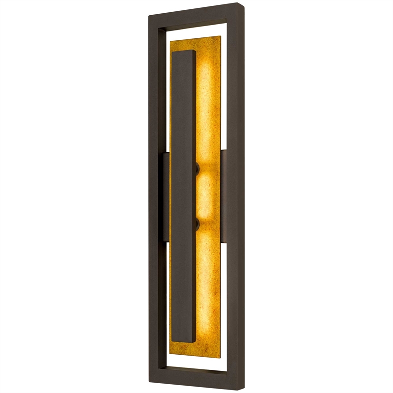 Alteck Panels 26 inch Aluminum LED Outdoor Wall Light in Bronze
