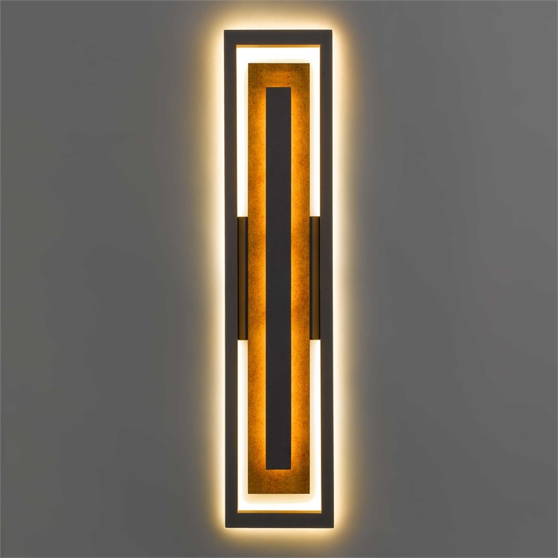 Alteck Panels 32 inch  LED Outdoor Wall Light in Bronze