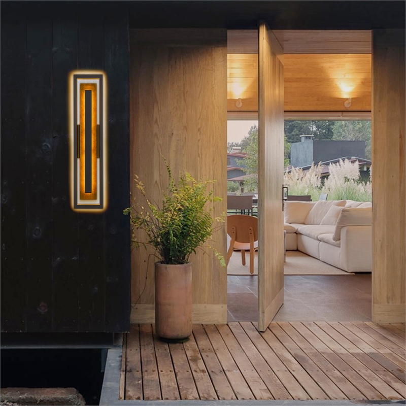 Alteck Panels 32 inch  LED Outdoor Wall Light in Bronze