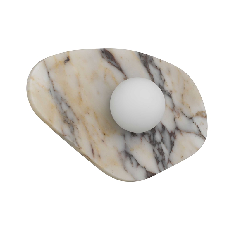 Alteck Tenere 12 inch White Marble CCT LED Outdoor Wall Light