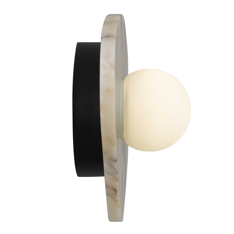 Alteck Tenere 12 inch White Marble CCT LED Outdoor Wall Light