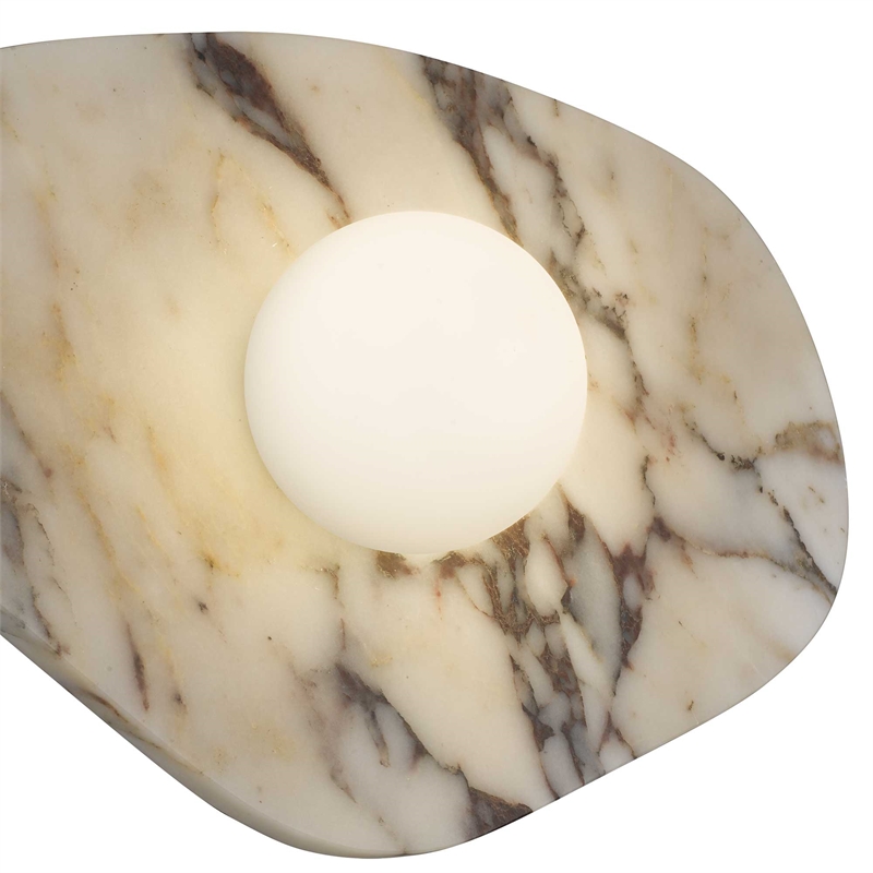 Alteck Tenere 12 inch White Marble CCT LED Outdoor Wall Light
