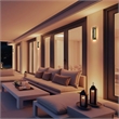 Alteck Zoey 18 inch Aluminum and Marble LED Outdoor Wall Light