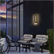 Alteck Zoey 18 inch Aluminum and Marble LED Outdoor Wall Light
