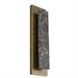 Alteck Zoey 24 inch Aluminum and Marble LED Outdoor Wall Light