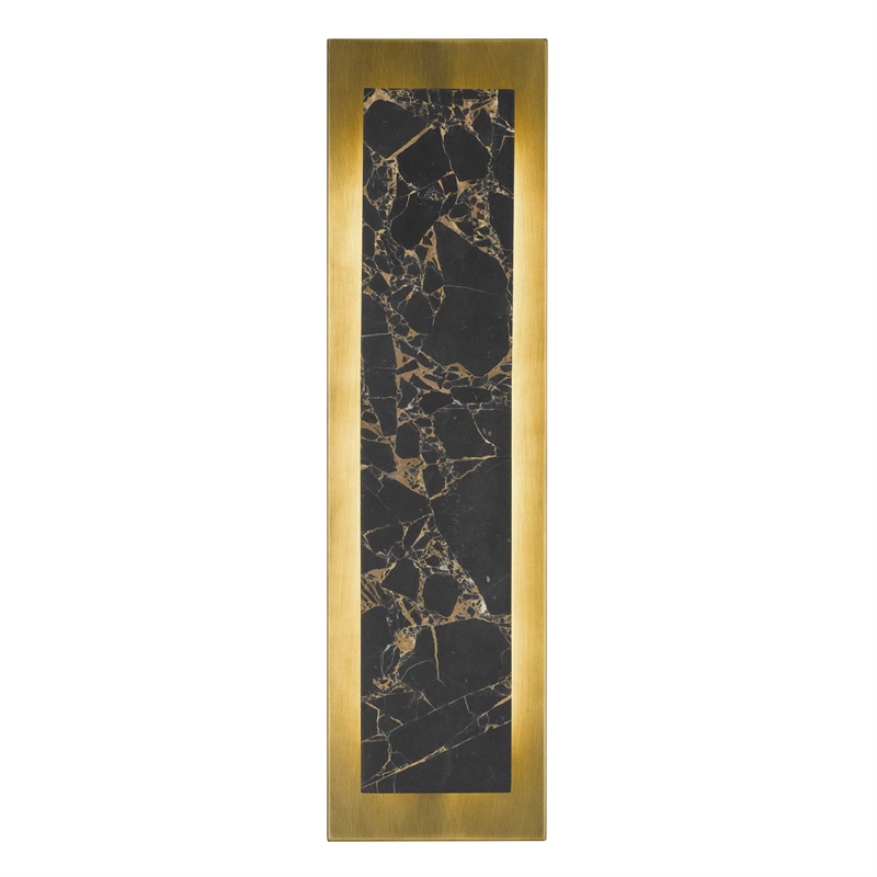 Alteck Zoey 24 inch Aluminum and Marble LED Outdoor Wall Light