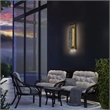 Alteck Zoey 24 inch Aluminum and Marble LED Outdoor Wall Light