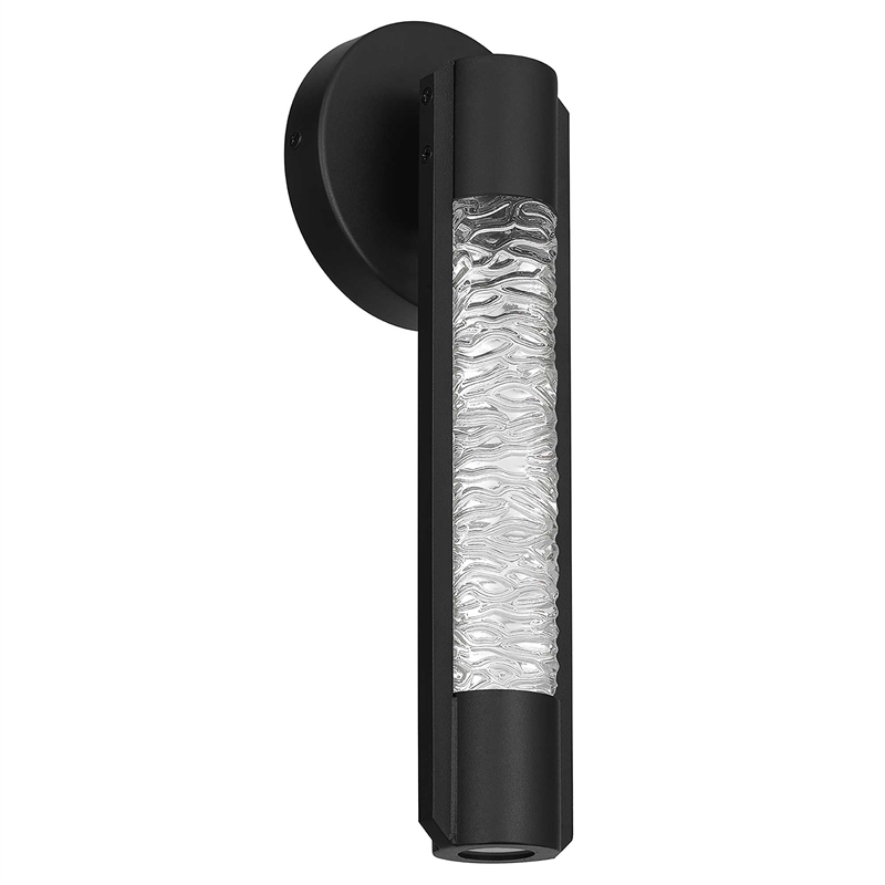 Alteck Tig 14 inch Outdoor Aluminum LED Wall Sconce in Black